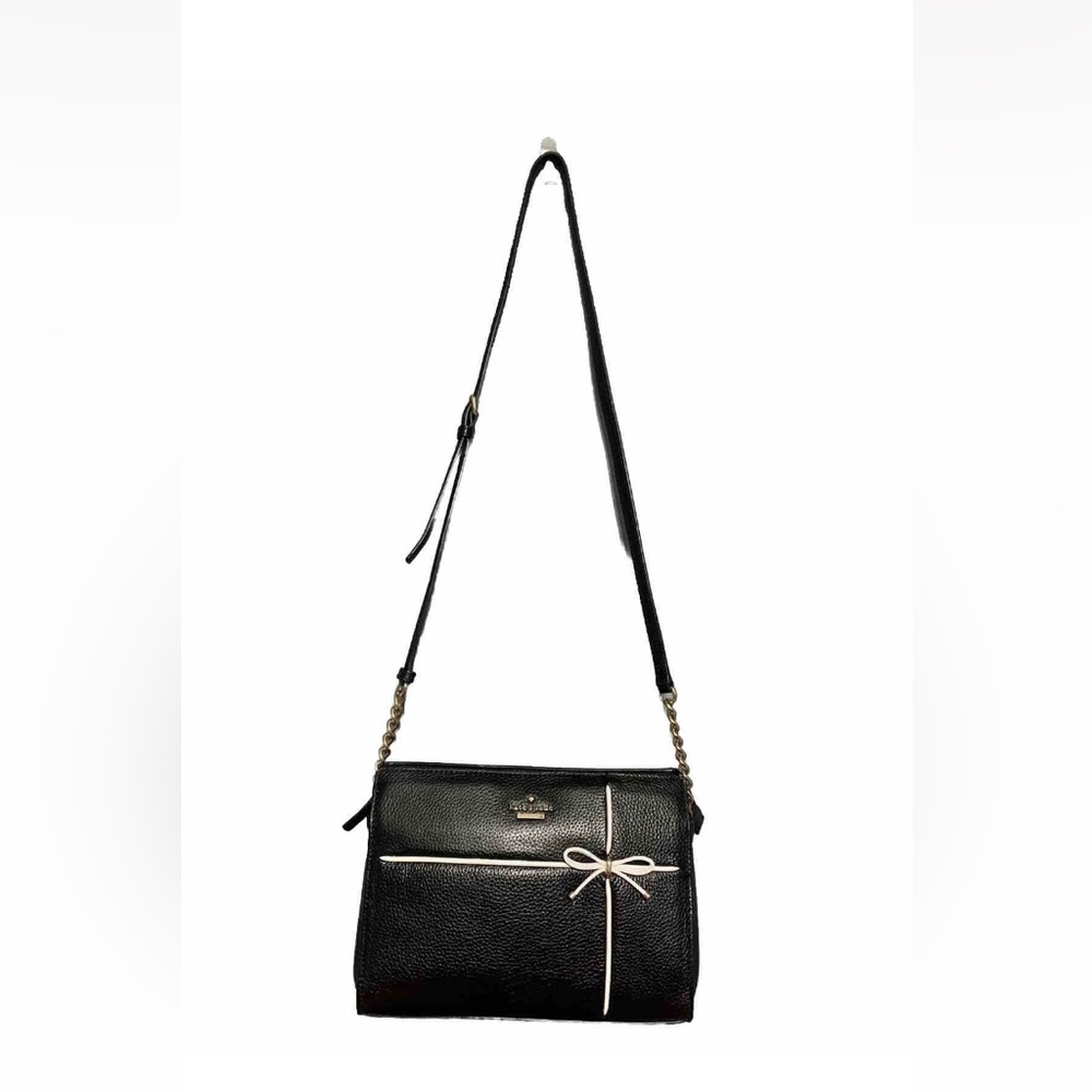 Kate Spade New York Black Leather Crossbody Cherry Street Dana Handbag